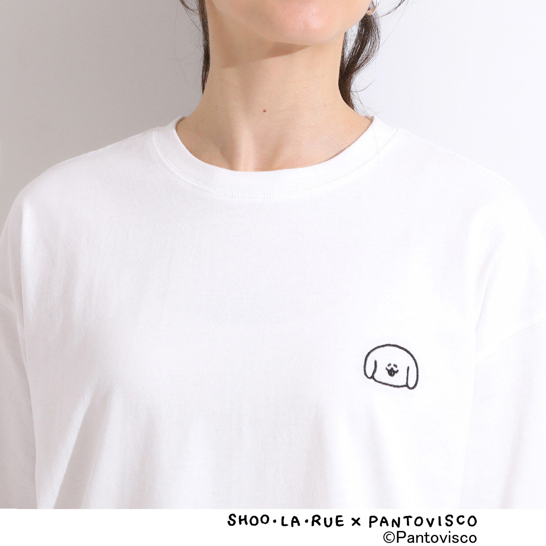 SHOO･LA･RUE「【パントビスコ／ぺろち】プリントTシャツ」|Tシャツ・カットソー|