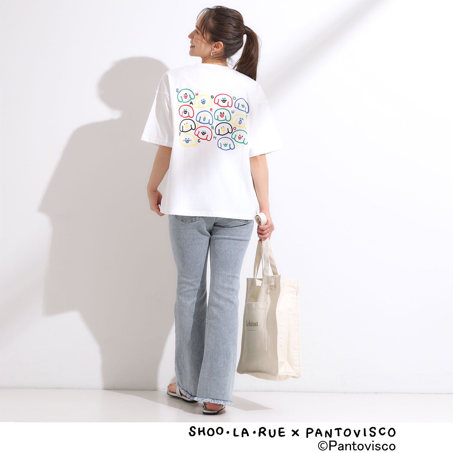 SHOO･LA･RUE「【パントビスコ／ぺろち】プリントTシャツ」|Tシャツ・カットソー|