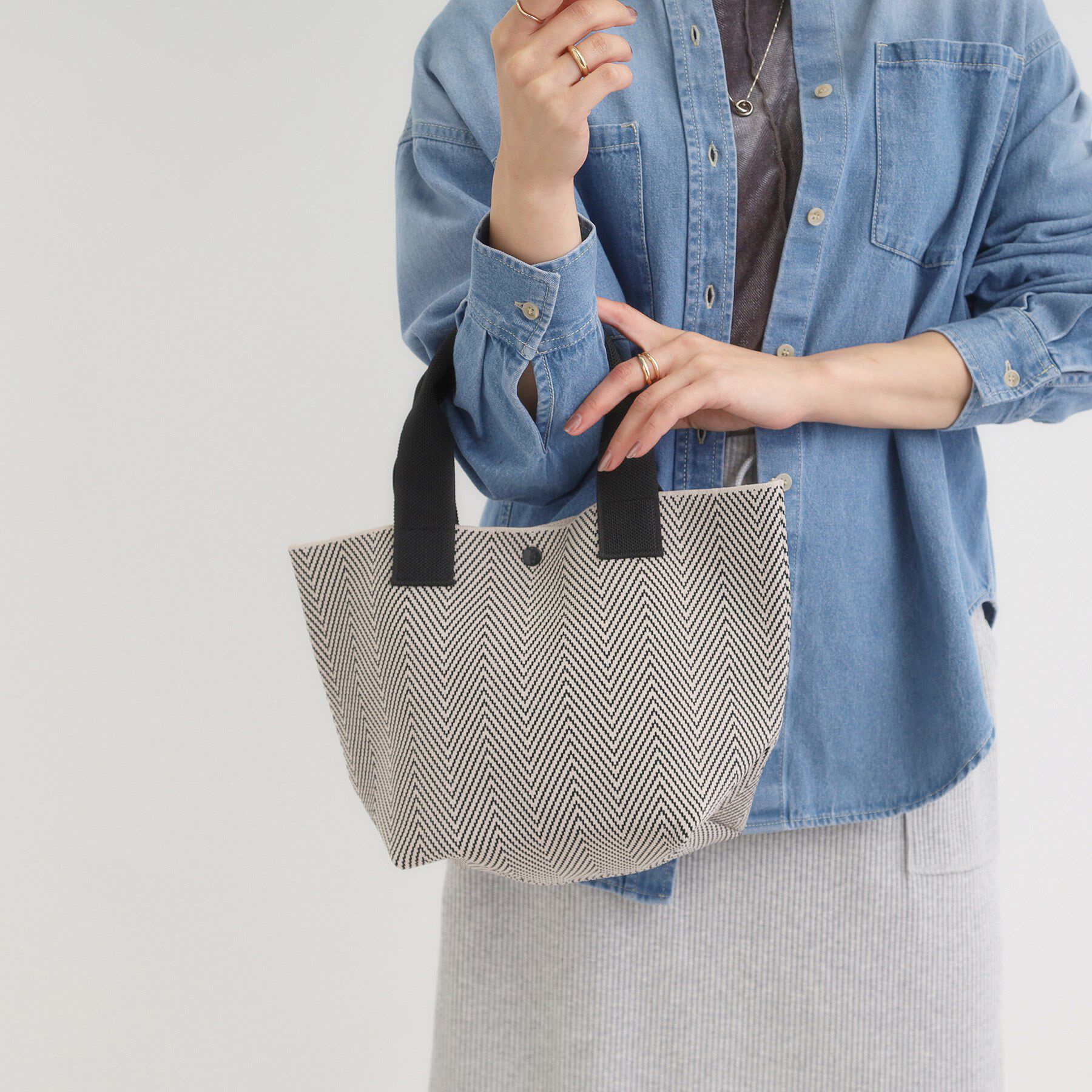 SHOO･LA･RUE「ニットランチトートバッグ」|トートバッグ|