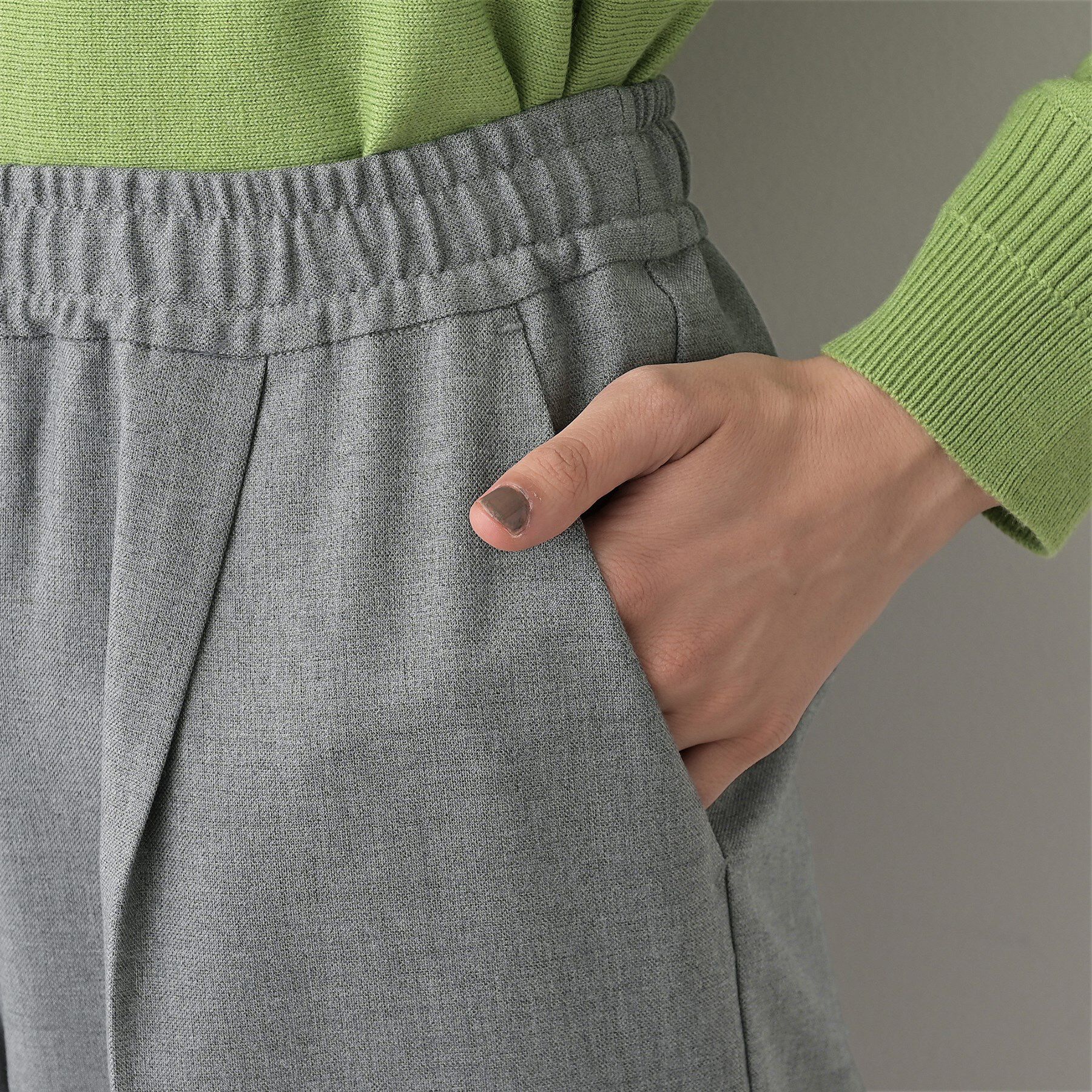 Dessin「【ウエストゴム/裏地付き】コンフォートテーパードパンツ」|その他|