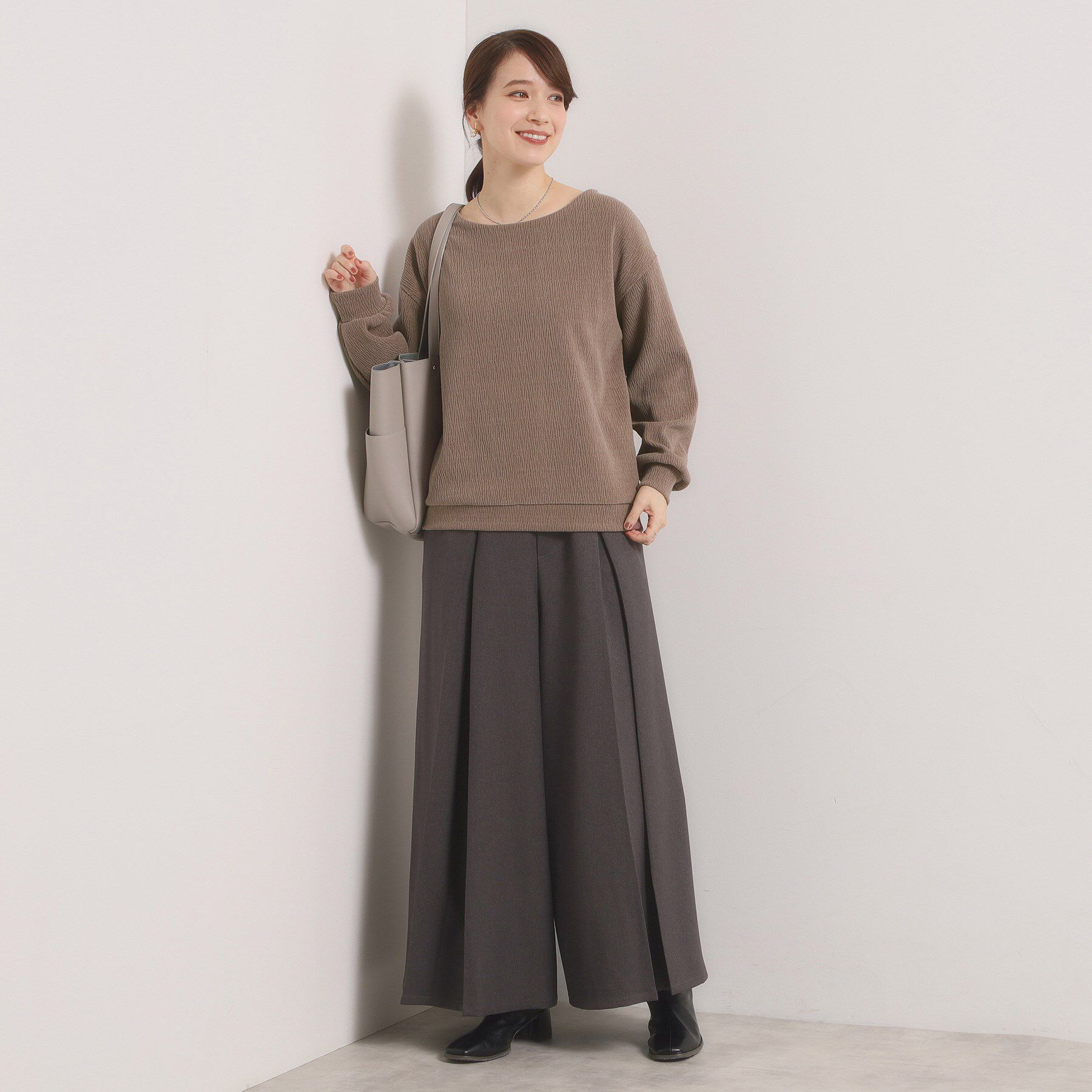 ITS&rsquo;DEMO「【洗濯機OK】ウェーブモールプルオーバー」|Tシャツ・カットソー|