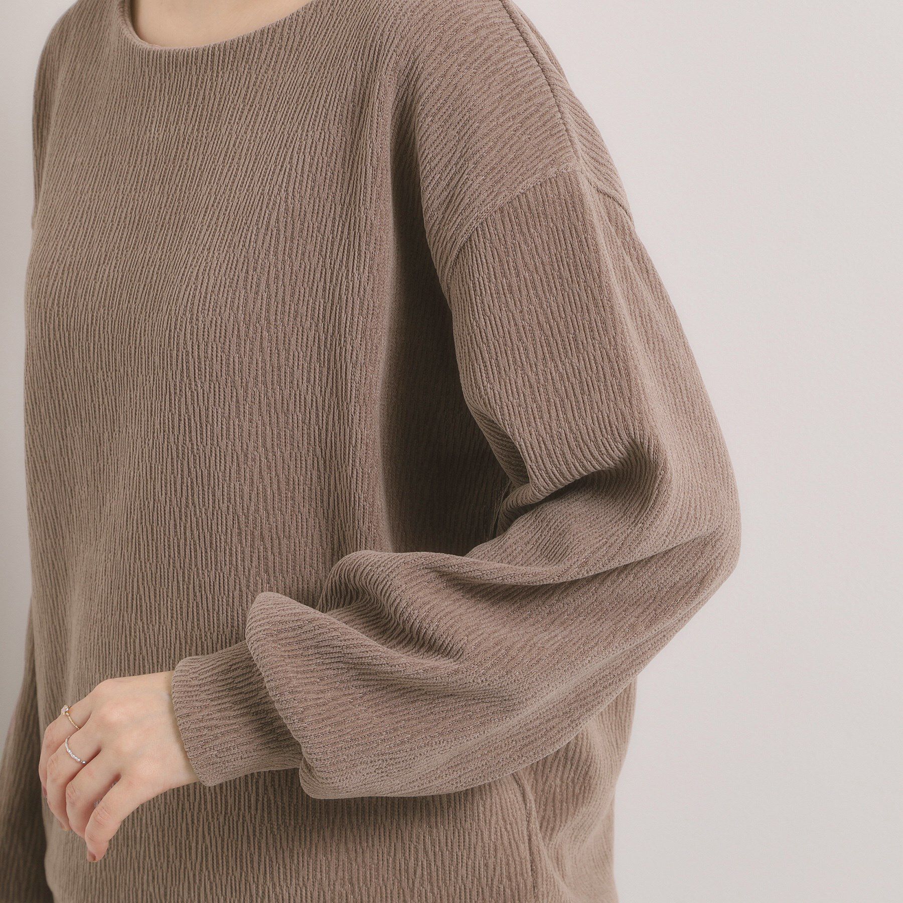 ITS&rsquo;DEMO「【洗濯機OK】ウェーブモールプルオーバー」|Tシャツ・カットソー|