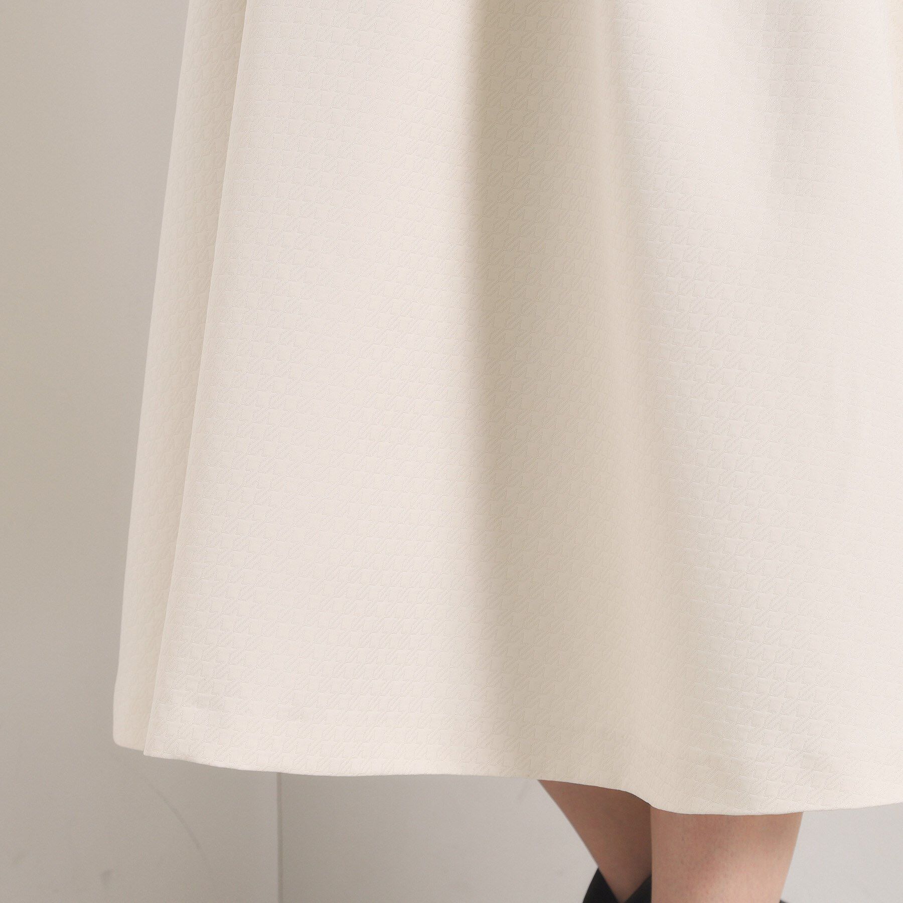 ITS&rsquo;DEMO「【手洗い可／ウエストゴム】千鳥ジャカードスカート」|スカート|