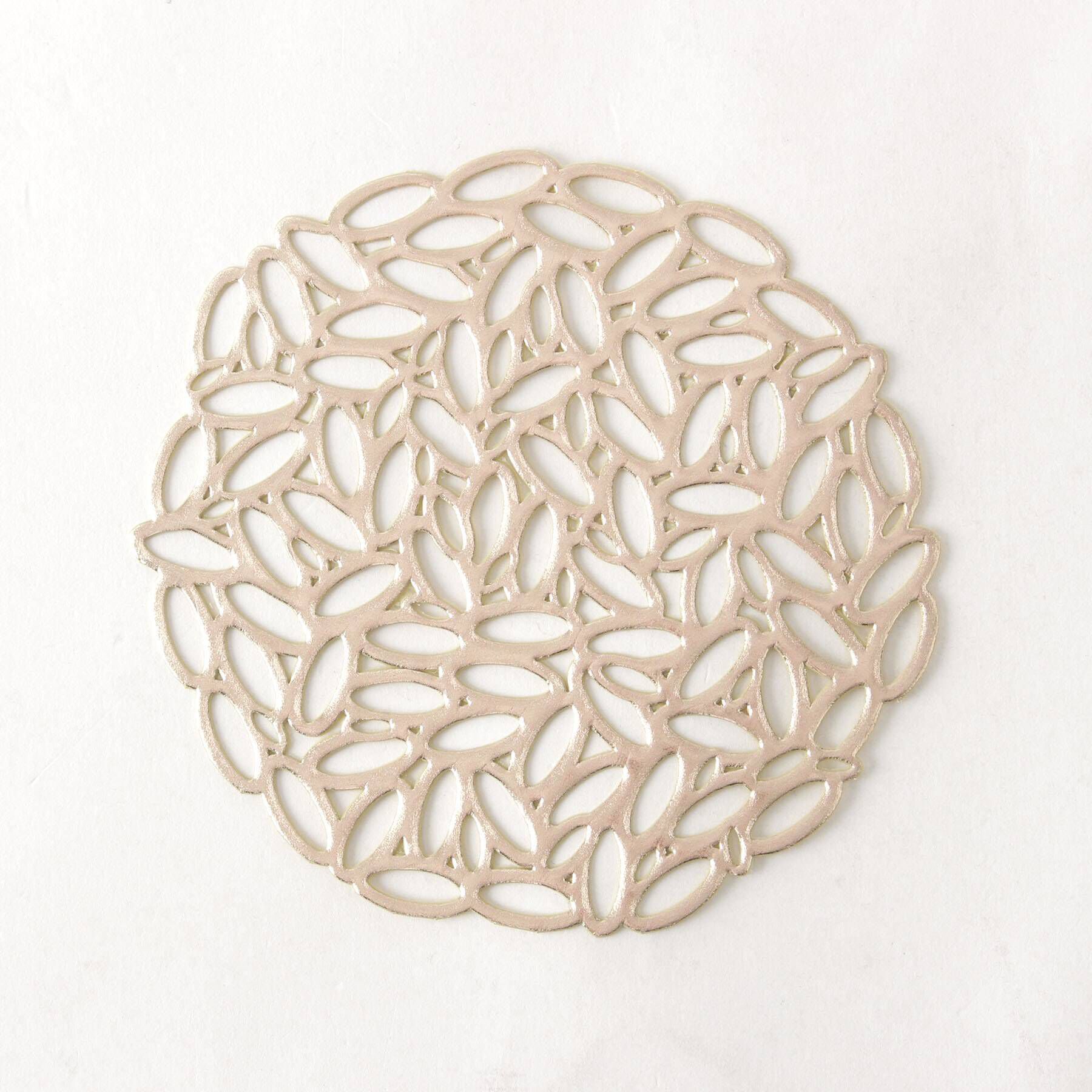 212 KITCHEN STORE「リーフコースター4pcs ゴールド」|食器・キッチングッズ|