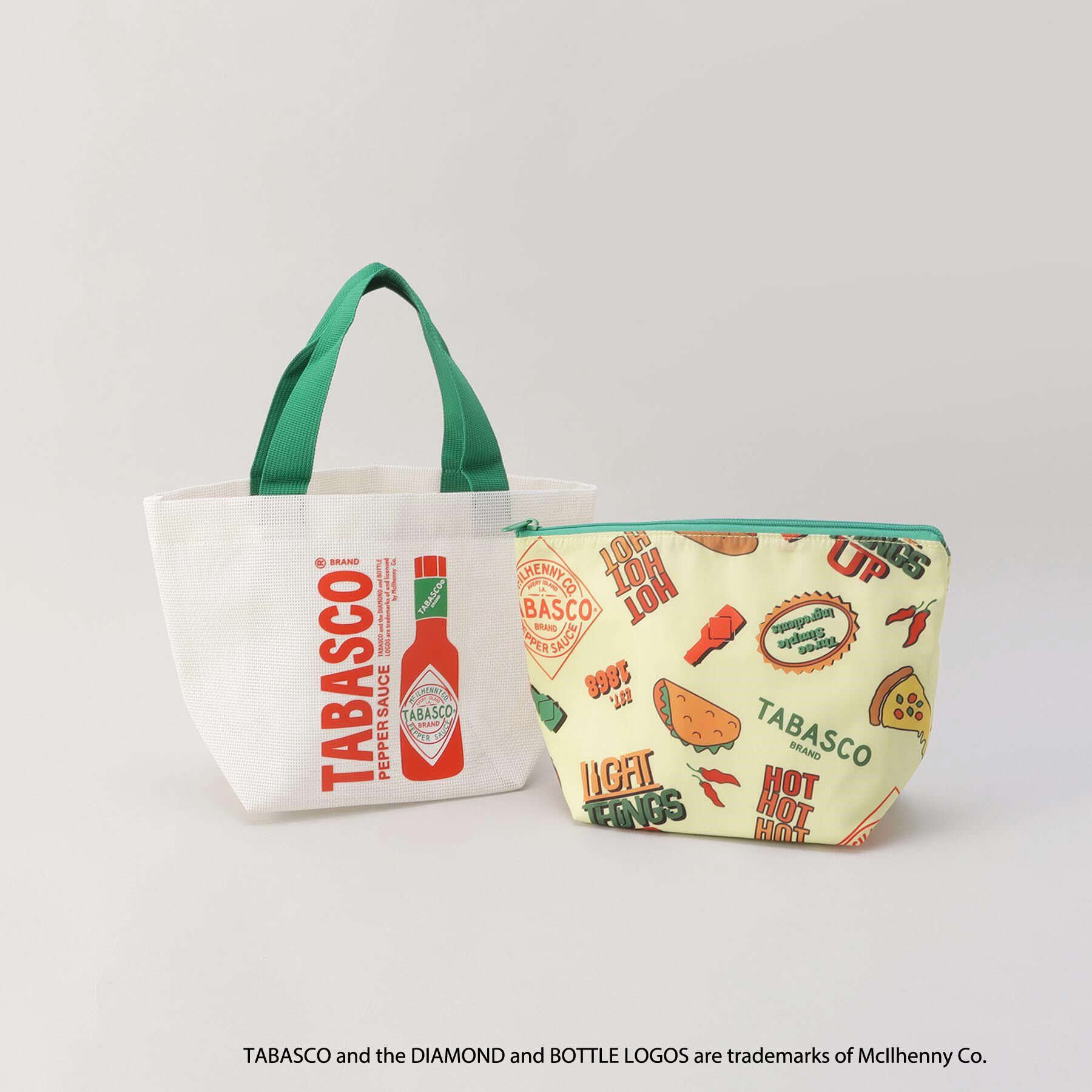 212 KITCHEN STORE「保冷ポーチ付きメッシュトート S WH ＜TABASCO(R) タバスコ＞」|その他|