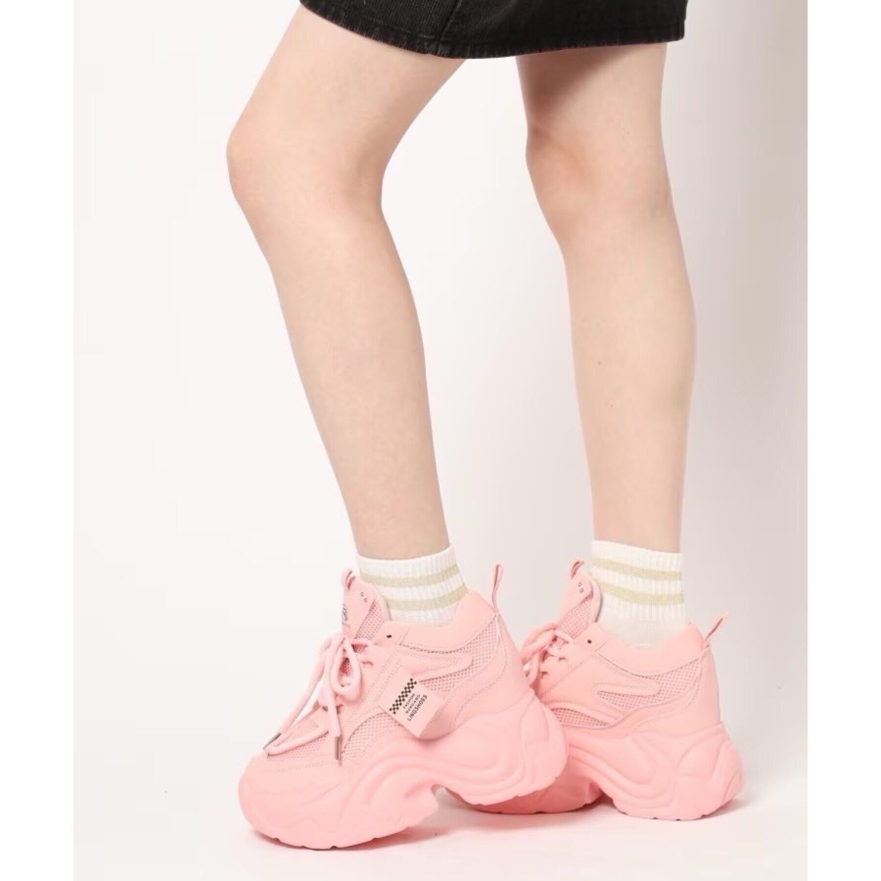 Doll Kiss「＼絶妙な色展開から選べる／リブラインスニーカー丈ソックス　靴下」|ソックス|