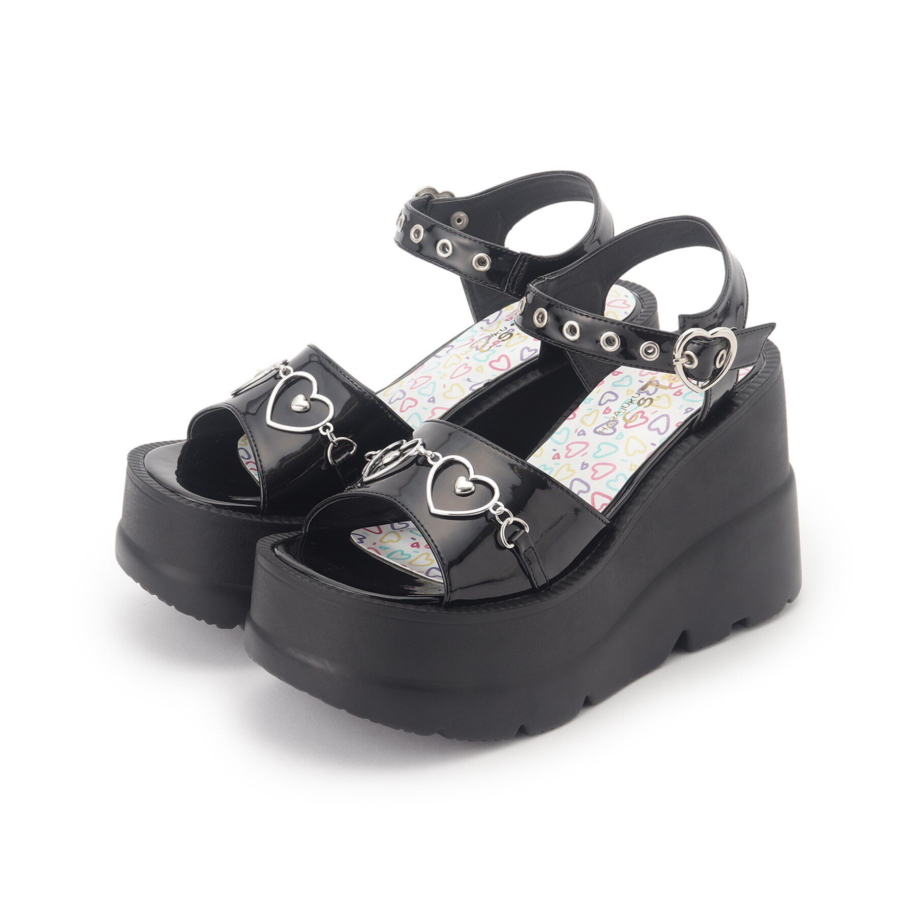 csT&P「厚底ハートチェーン付きサンダル」|サンダル|