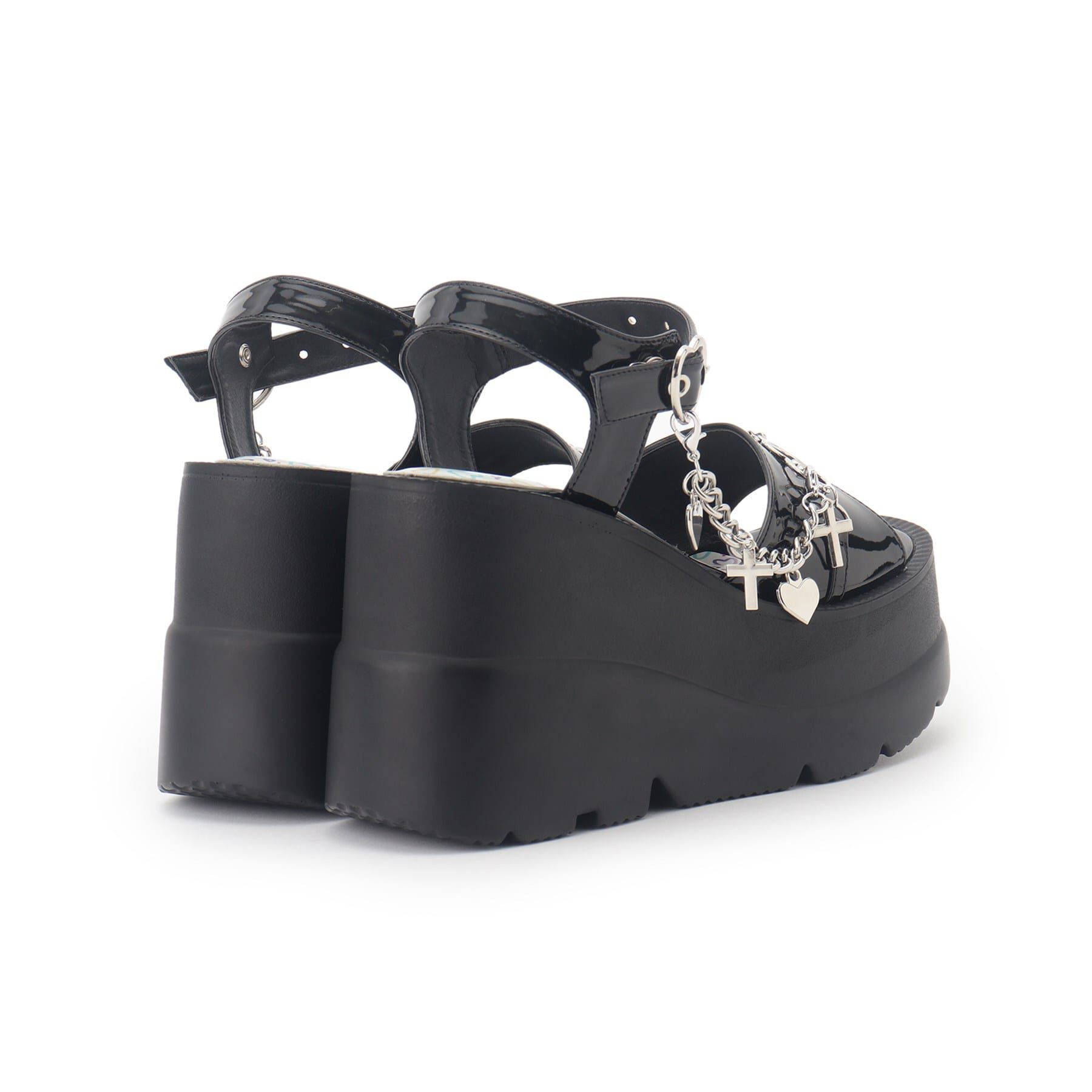 csT&P「厚底ハートチェーン付きサンダル」|サンダル|