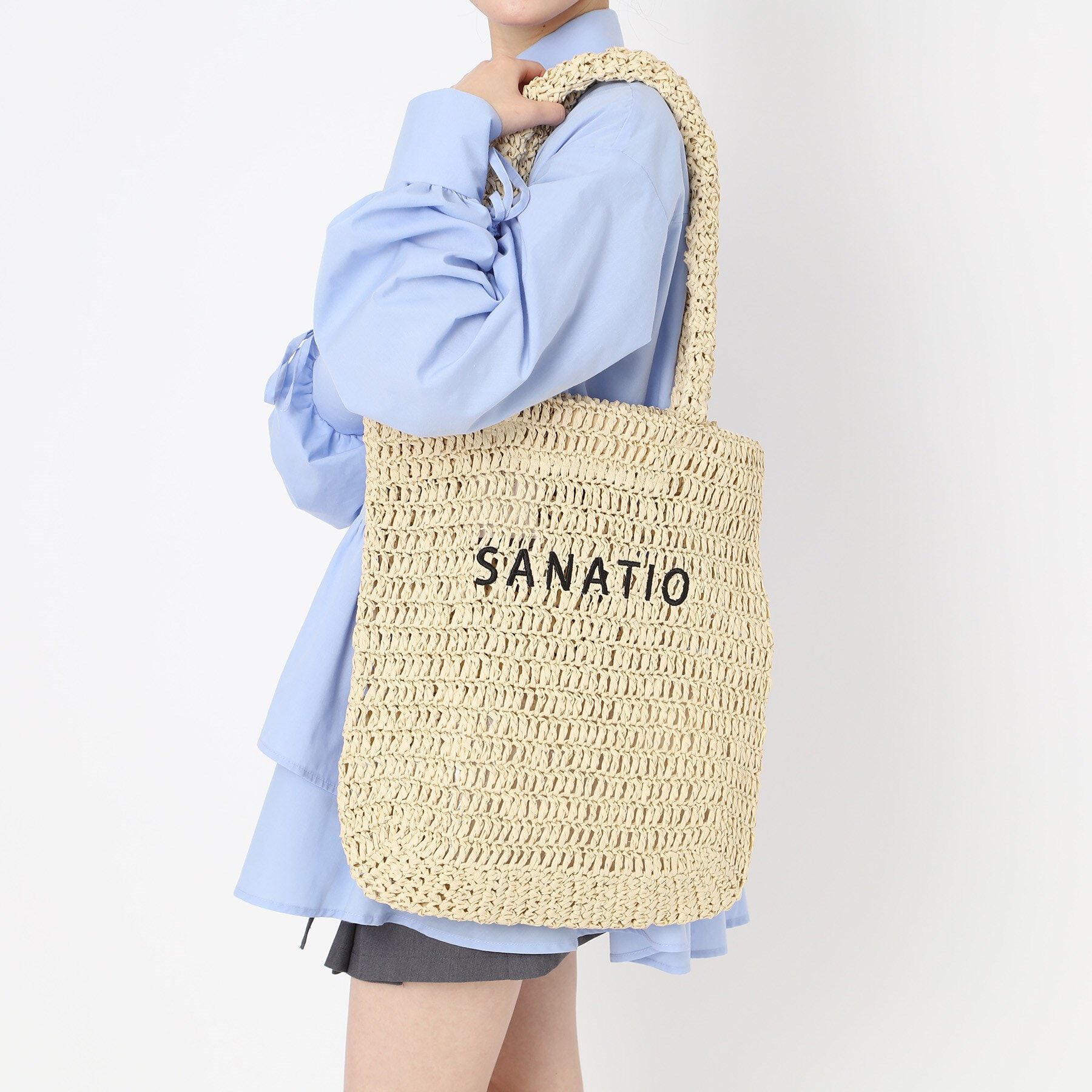 Ober Tashe「雑材ロゴ刺繍トート」|トートバッグ|