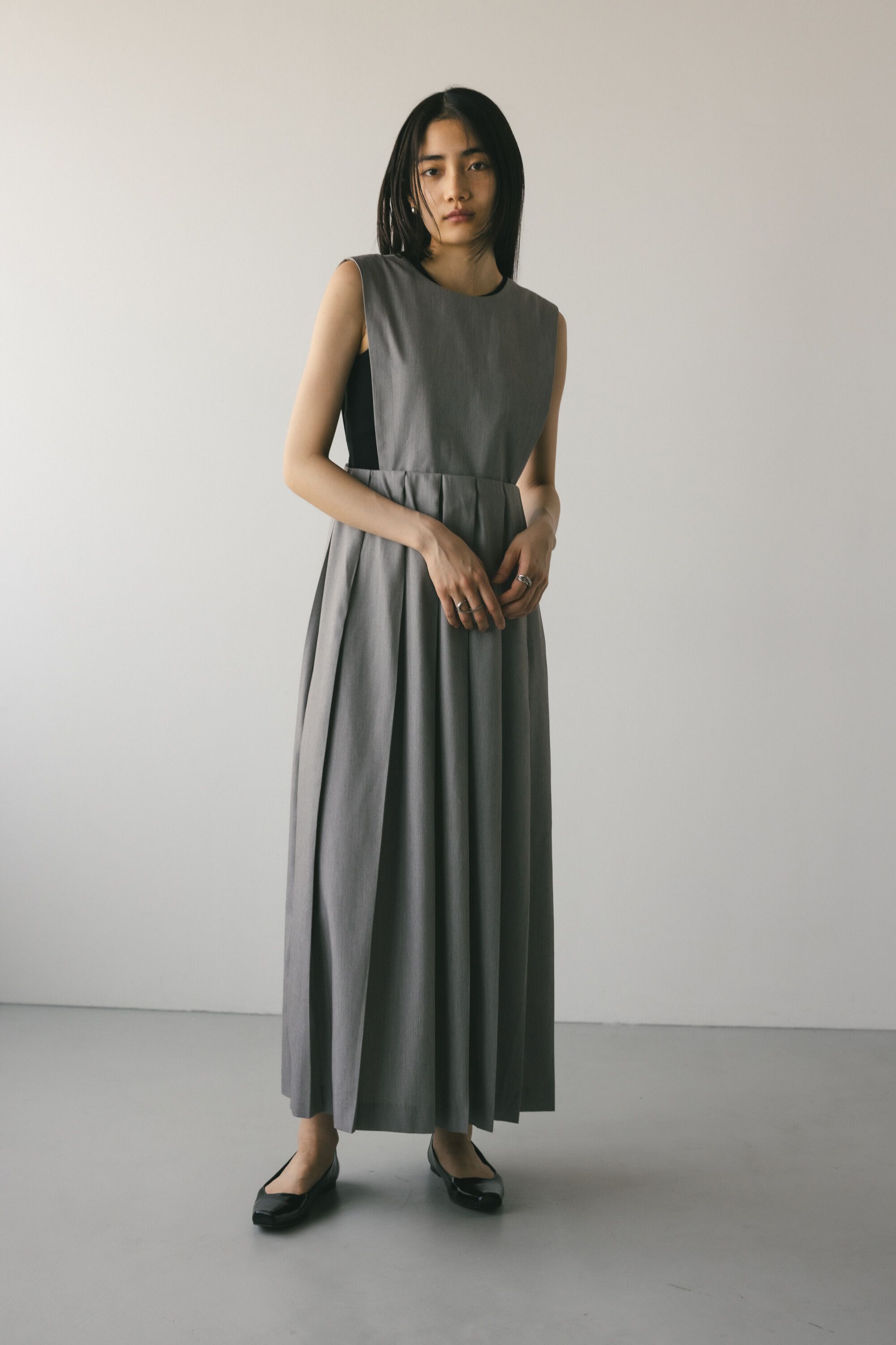 STYLEMIXER「2WAYサイドオープンワイドプリーツスカート」|その他|GRY