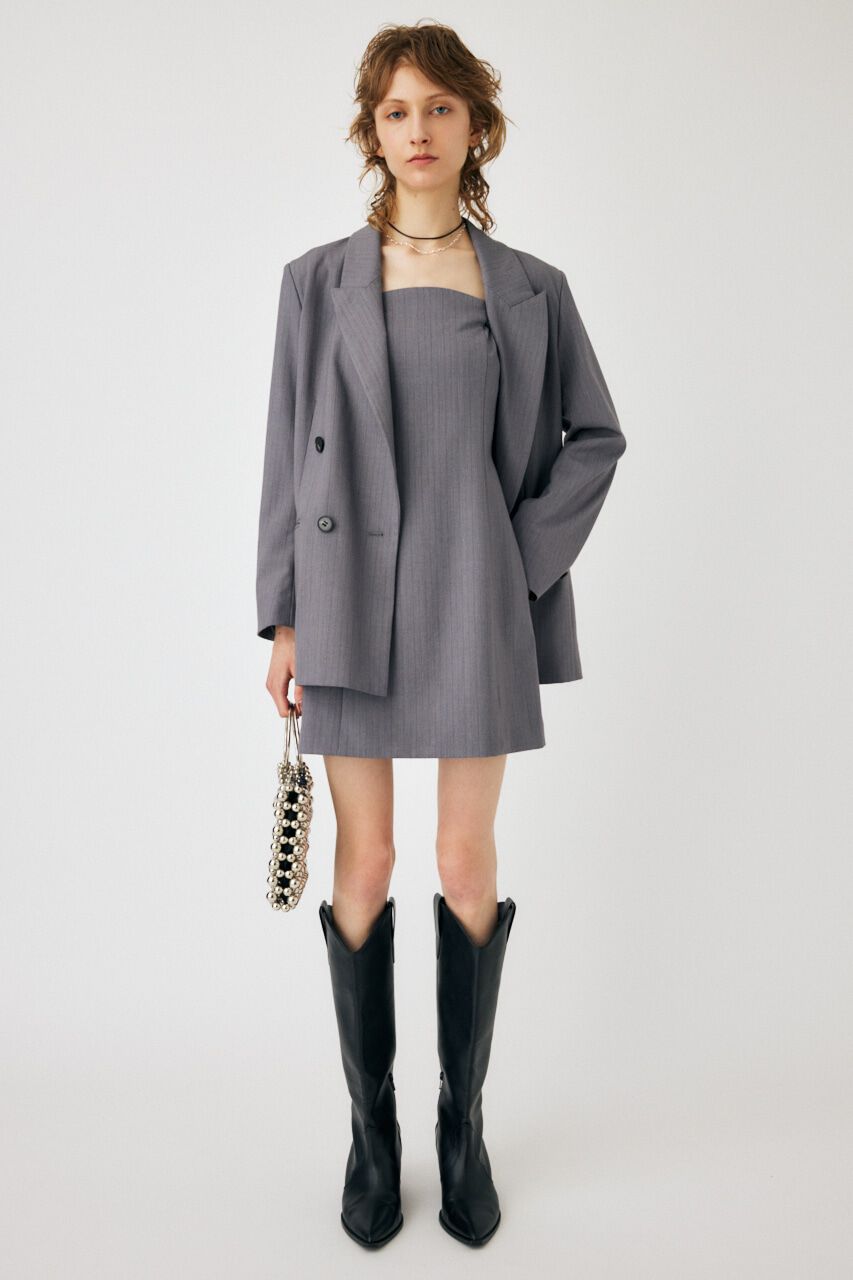 MOUSSY「BARE MINI ドレス」|ワンピース|柄GRY5