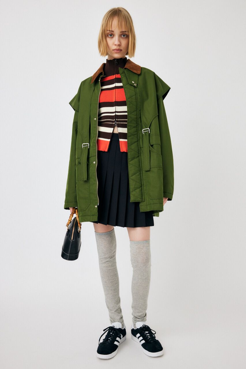 MOUSSY「PLEATED ミニスカート」|スカート|BLK