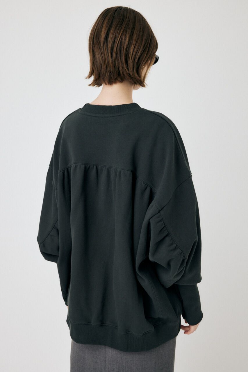 MOUSSY「BACK GATHER LOOSE スウェット」|パーカー|