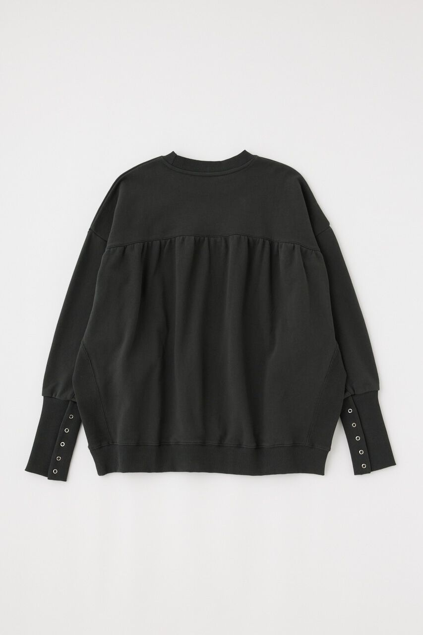 MOUSSY「BACK GATHER LOOSE スウェット」|パーカー|