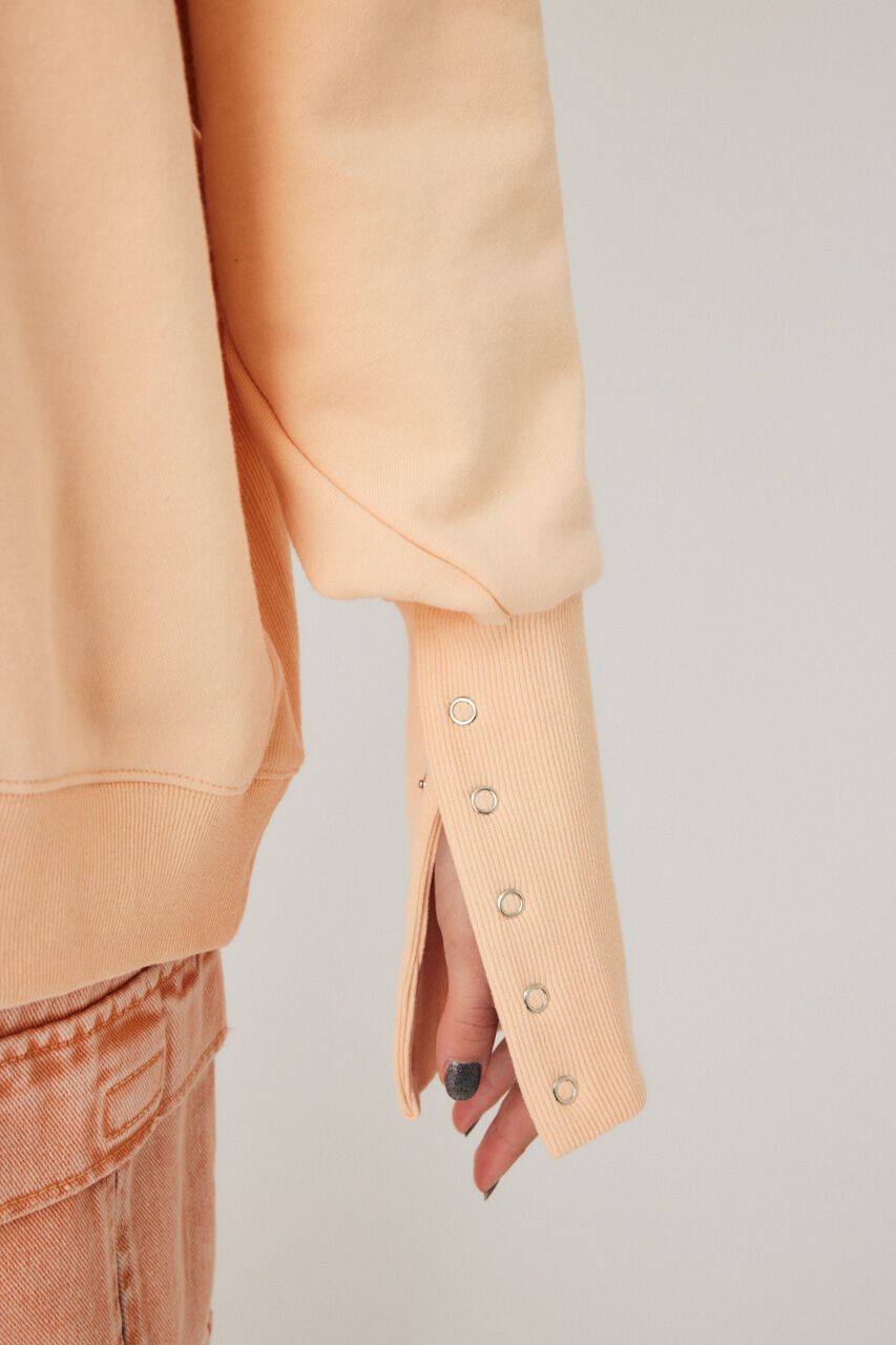 MOUSSY「BACK GATHER LOOSE スウェット」|パーカー|