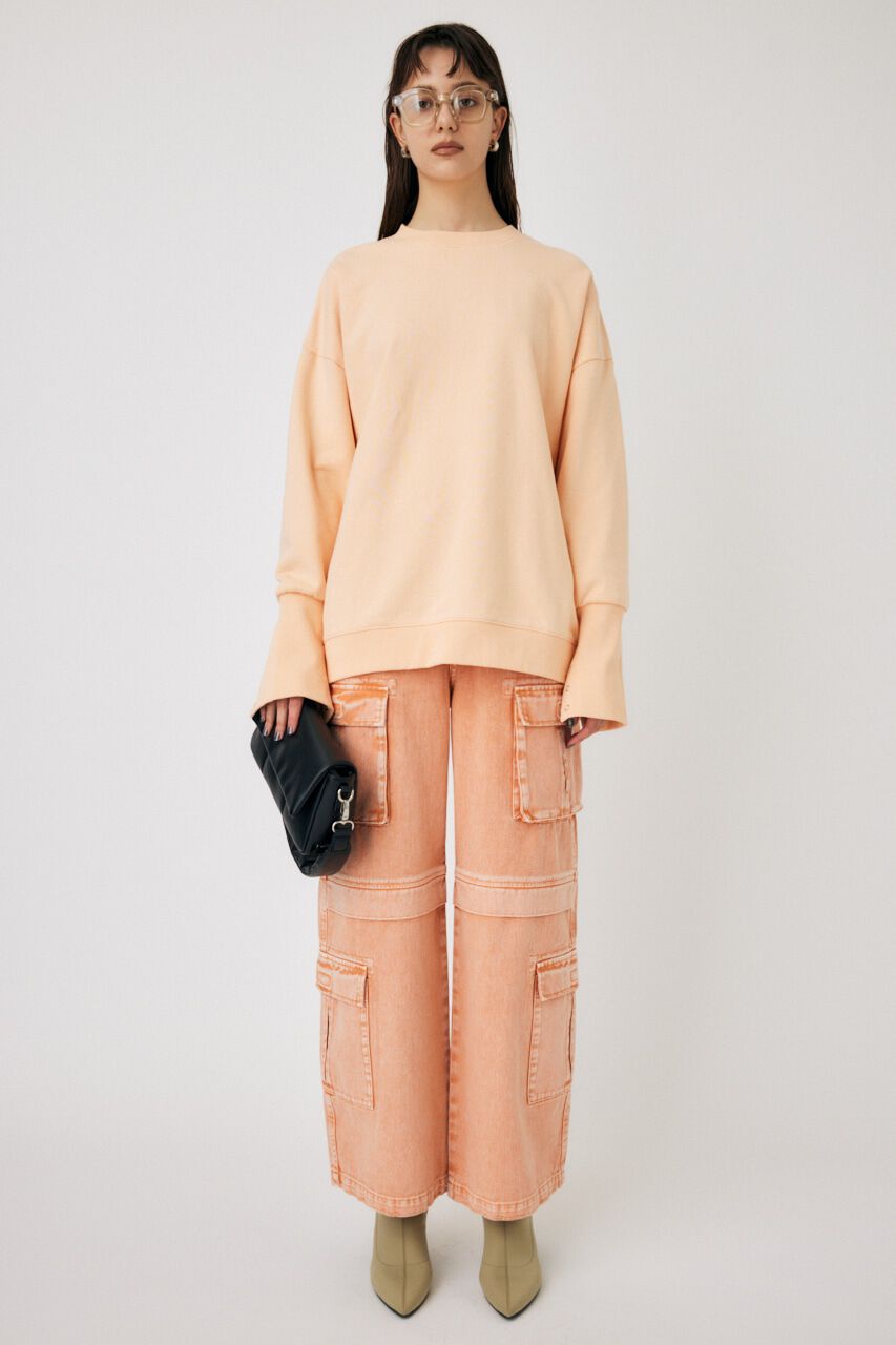 MOUSSY「BACK GATHER LOOSE スウェット」|パーカー|