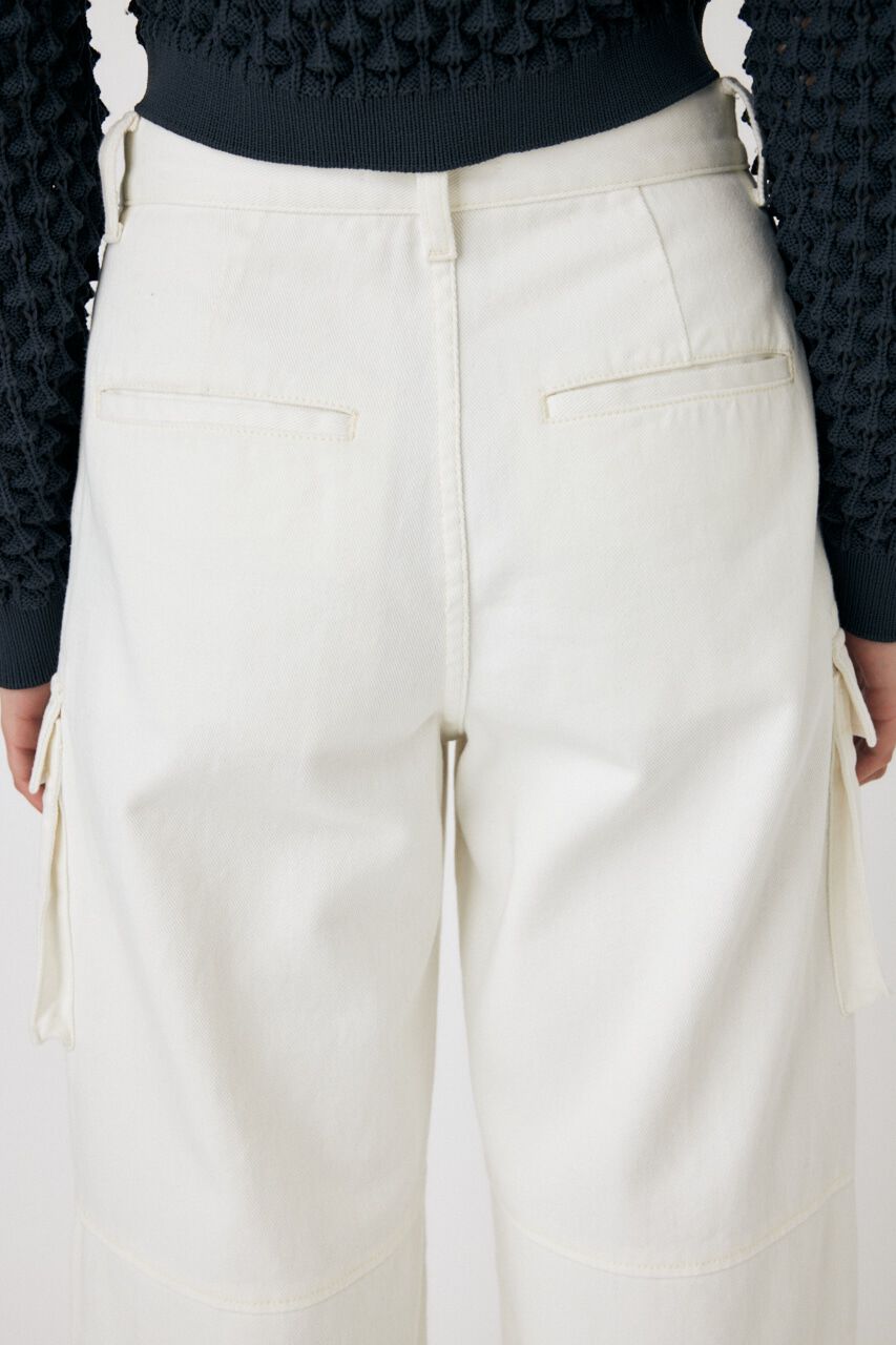 MOUSSY「LOWRISE CARGO WHT STRAIGHT」|デニム|