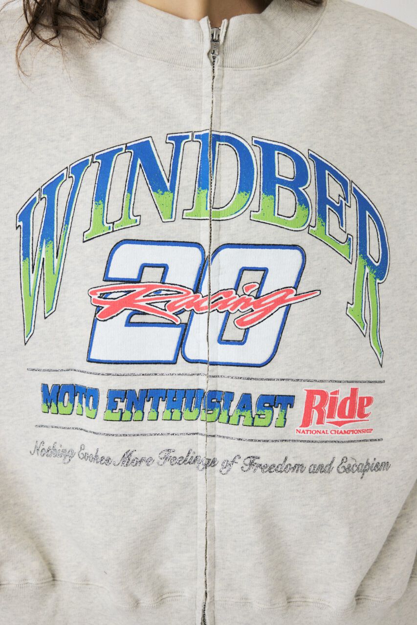 MOUSSY「ZIPPERED MOTO プルオーバー」|パーカー|