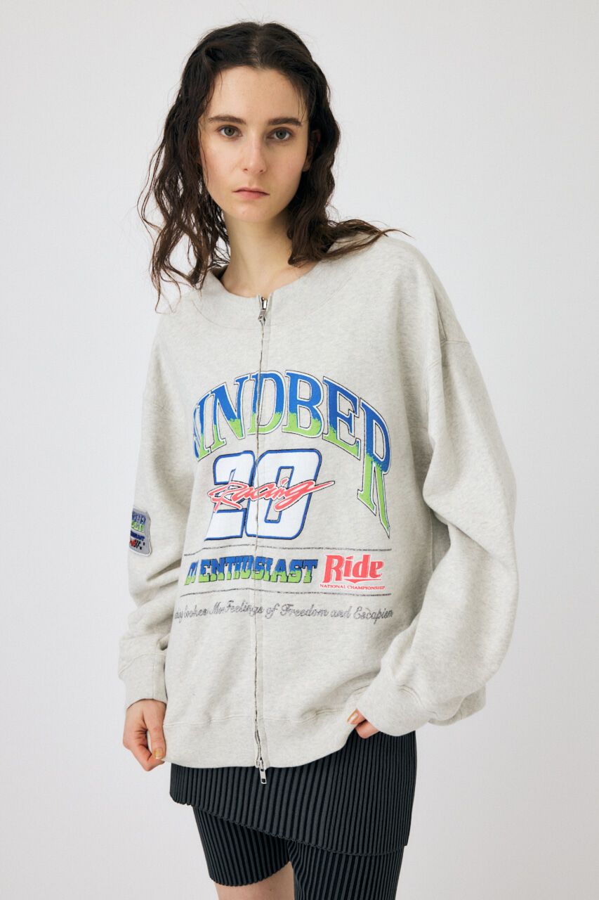 MOUSSY「ZIPPERED MOTO プルオーバー」|パーカー|