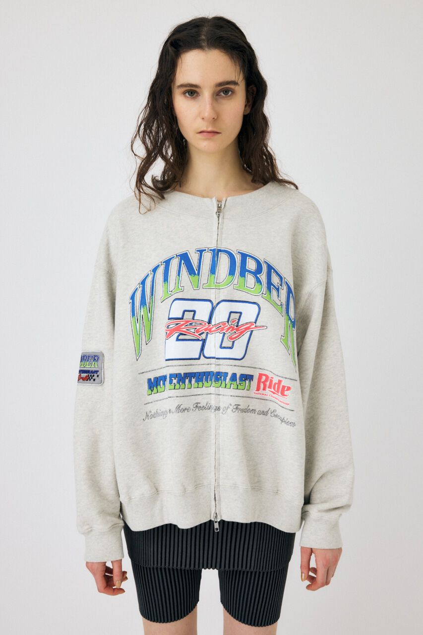 MOUSSY「ZIPPERED MOTO プルオーバー」|パーカー|