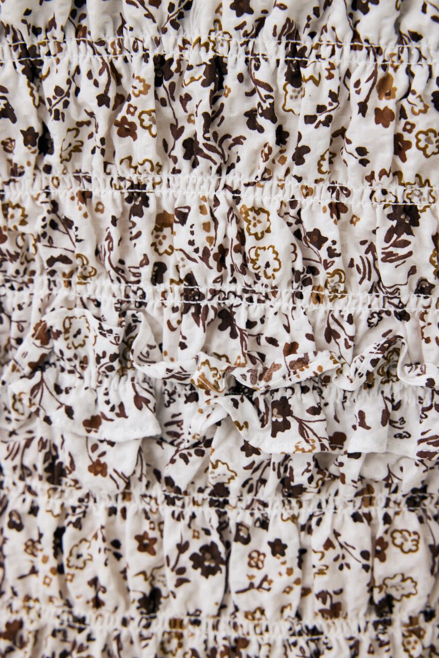 MOUSSY「GATHER FLOWER ブラウス」|シャツ・ブラウス|