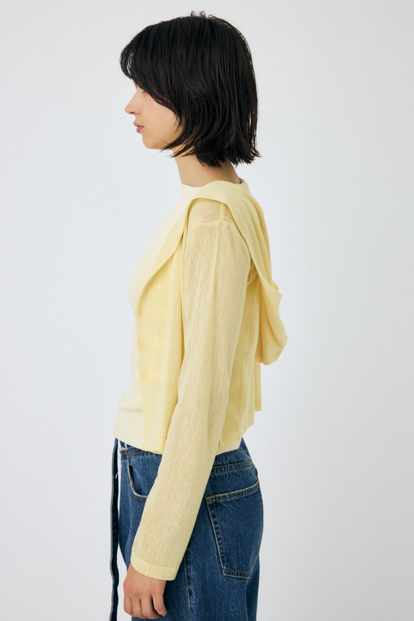 MOUSSY「SHEER CUT フーディ」|パーカー|