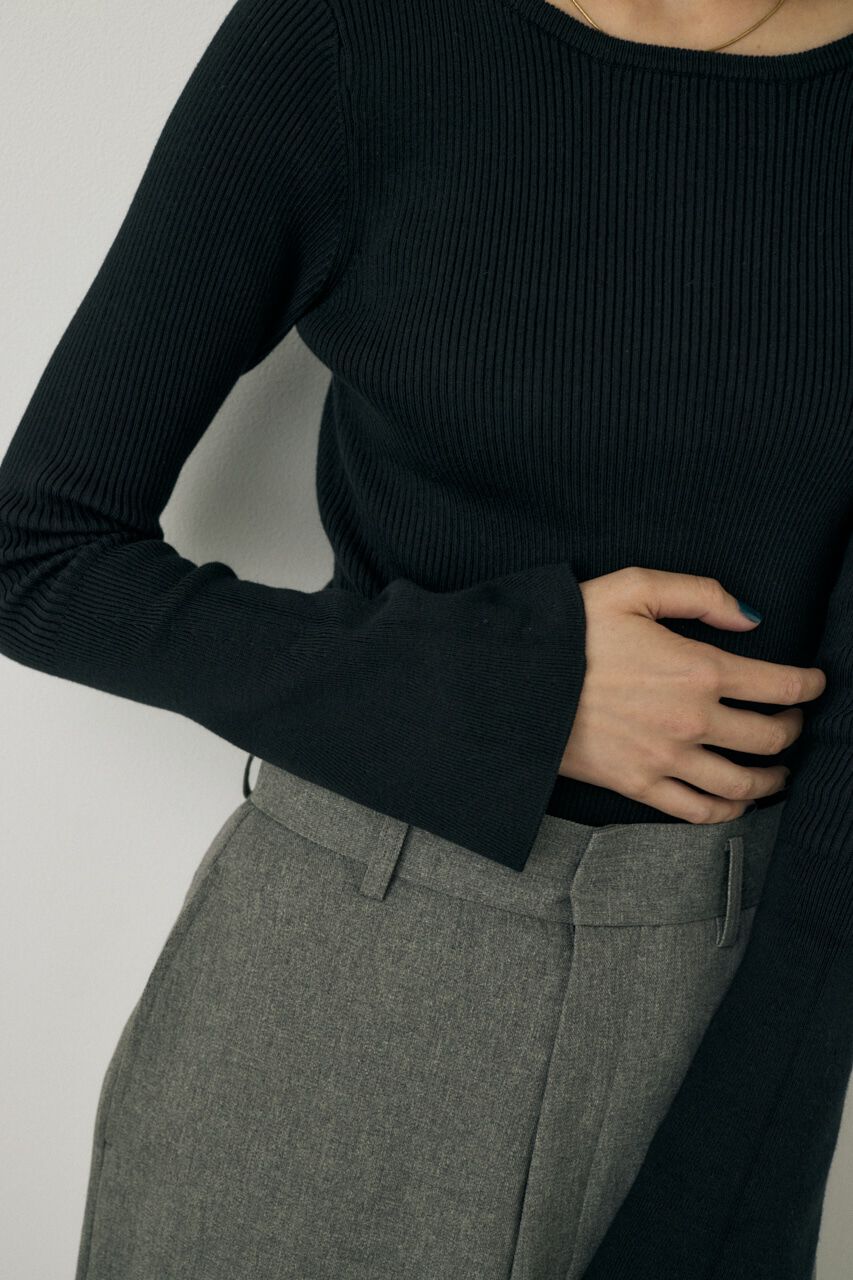 MOUSSY「ニットボディスーツ　オーガニックコットン&times;再生繊維混」|ニット・セーター|