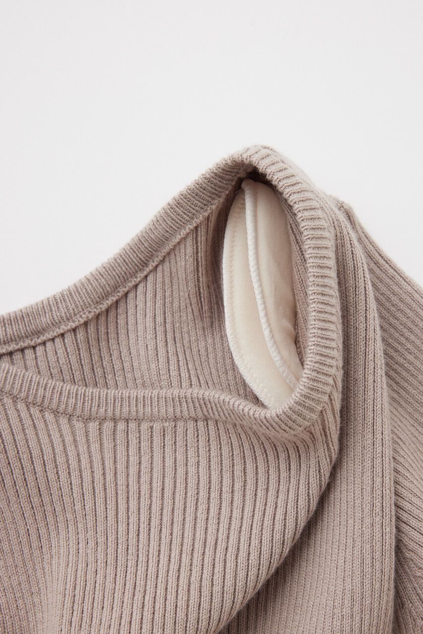 MOUSSY「ニットボディスーツ　オーガニックコットン&times;再生繊維混」|ニット・セーター|