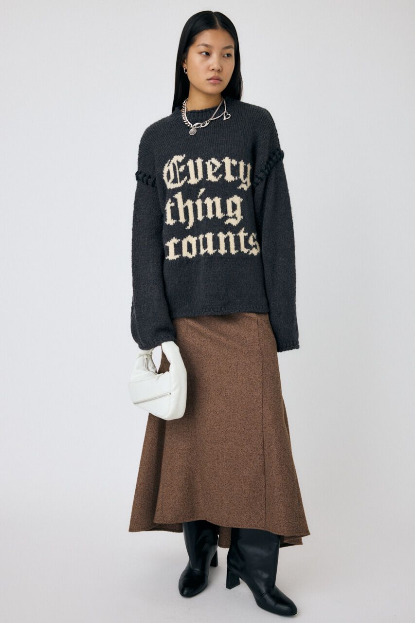 MOUSSY「KNITTED WORDS セーター」|ニット・セーター|