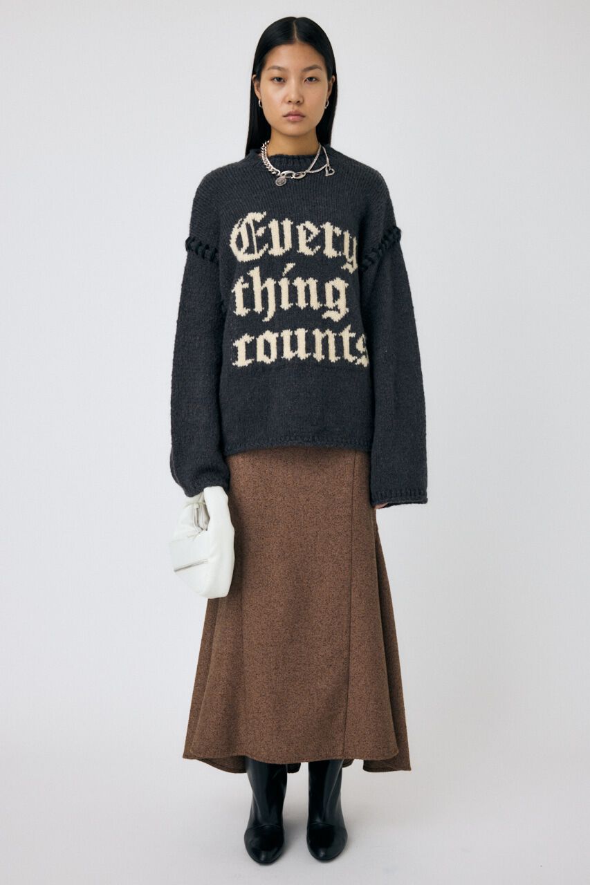MOUSSY「KNITTED WORDS セーター」|ニット・セーター|
