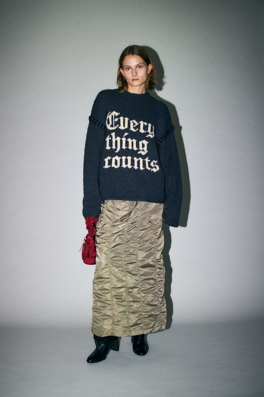 MOUSSY「KNITTED WORDS セーター」|ニット・セーター|