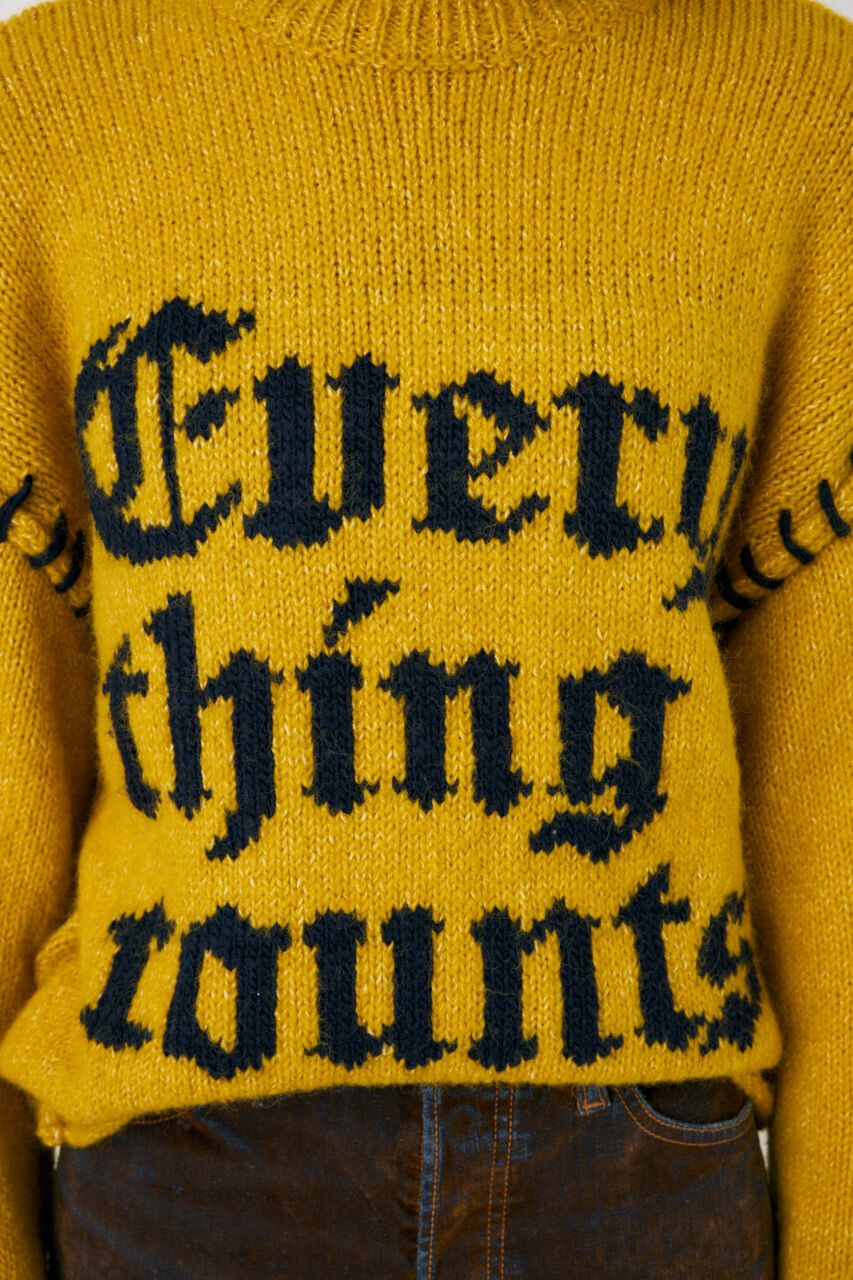 MOUSSY「KNITTED WORDS セーター」|ニット・セーター|