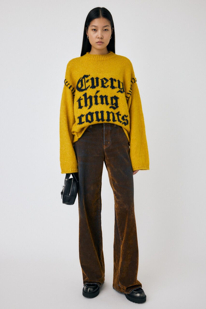 MOUSSY「KNITTED WORDS セーター」|ニット・セーター|