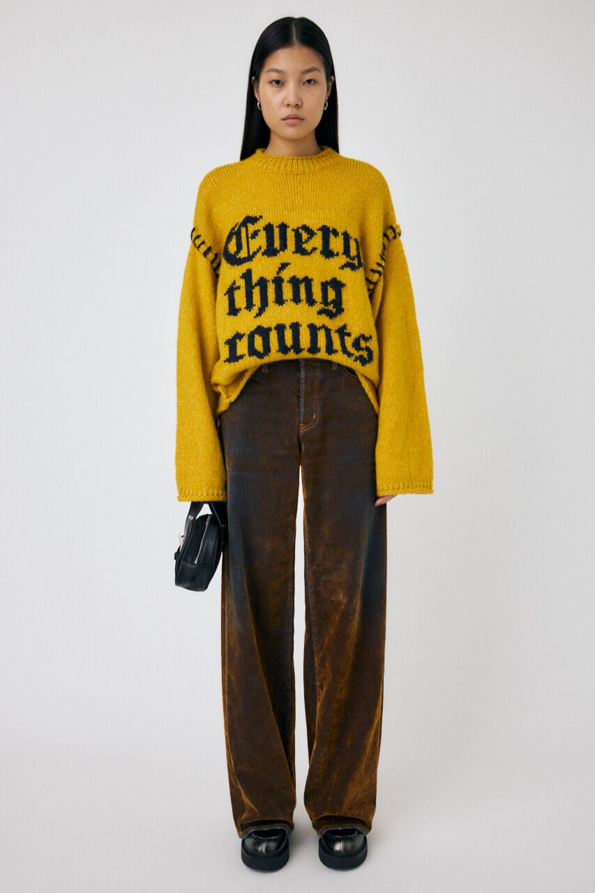 MOUSSY「KNITTED WORDS セーター」|ニット・セーター|