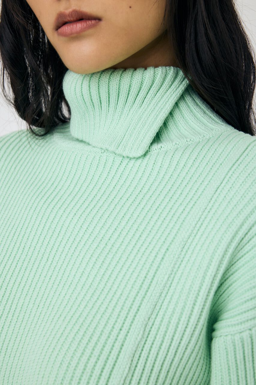 MOUSSY「SLIT ハイネックセーター」|ニット・セーター|