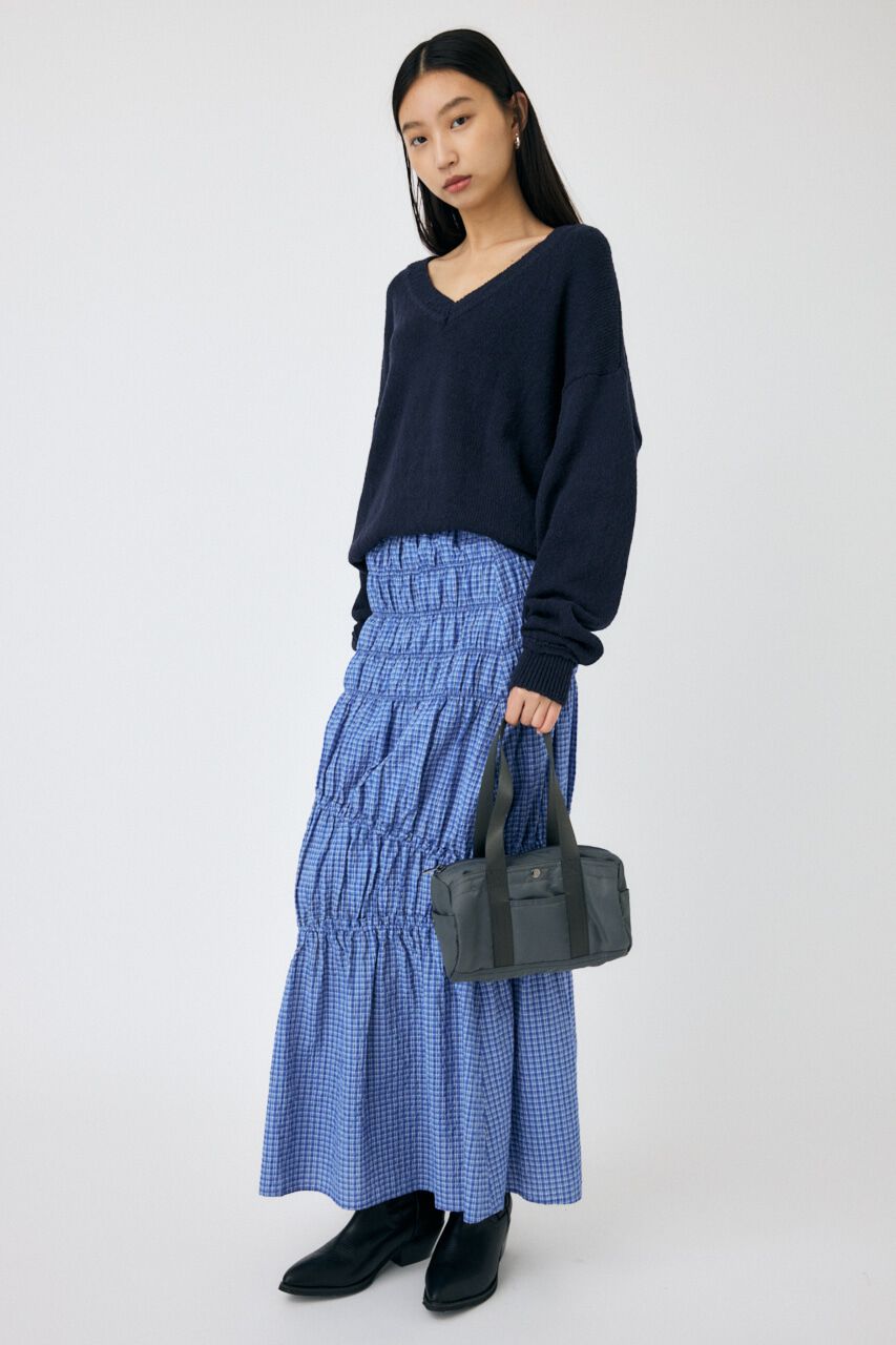 MOUSSY「PLAID GATHER スカート」|スカート|