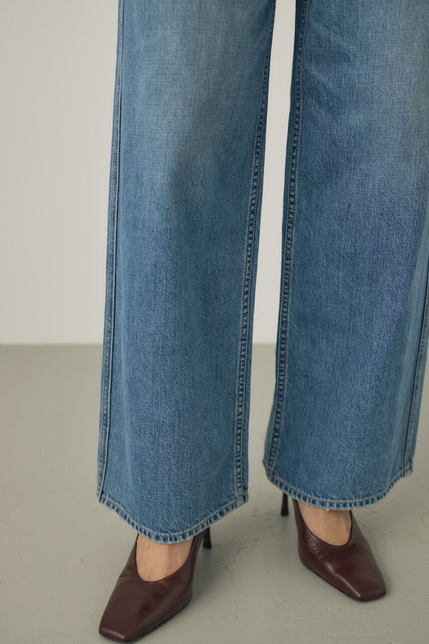 MOUSSY「ルーズストレートデニムパンツ　オーガニックコットン使用」|デニム|