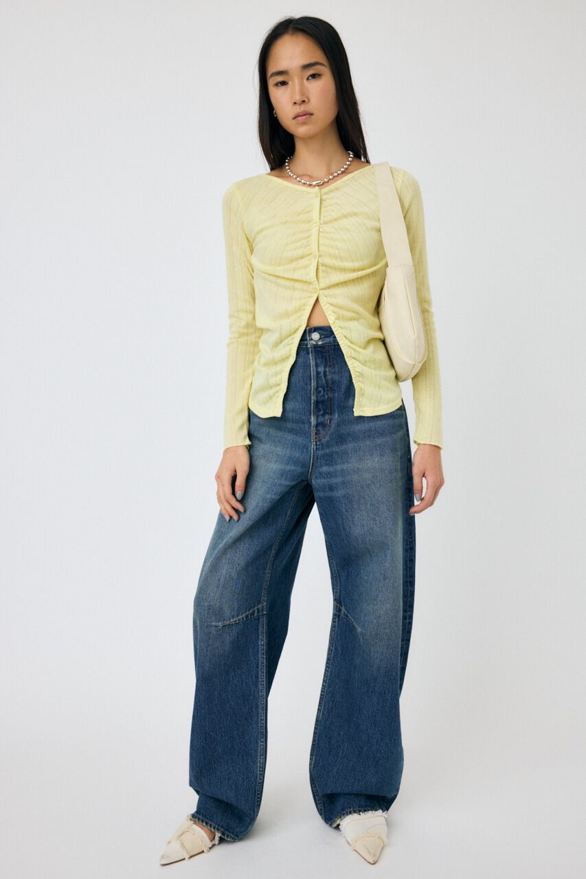 MOUSSY「DROP WAIST CURVE ストレート」|デニム|