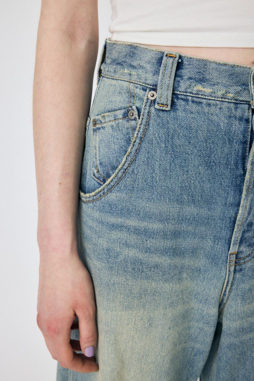 MOUSSY「DROP WAIST CURVE ストレート」|デニム|