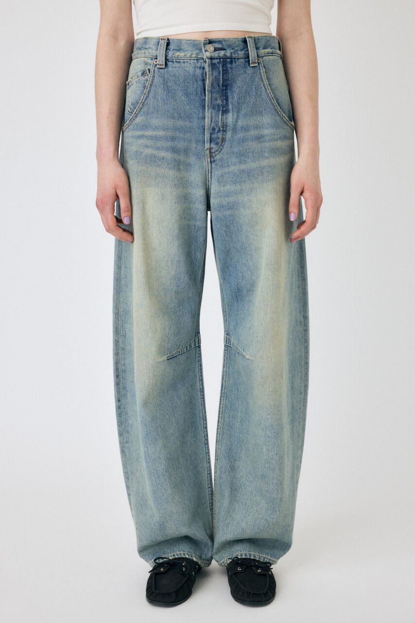 MOUSSY「DROP WAIST CURVE ストレート」|デニム|