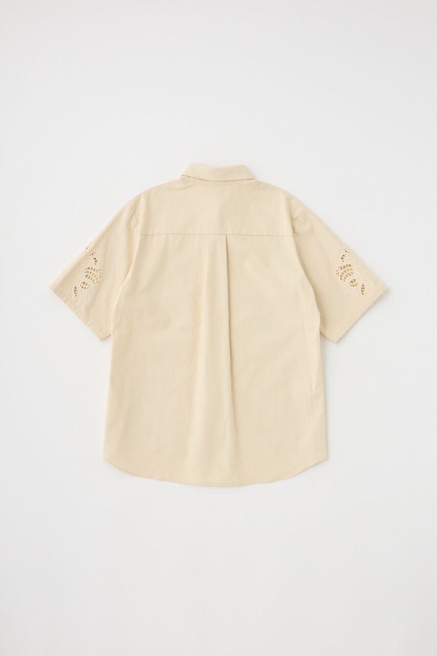 MOUSSY「カットワーク刺繍オーバーシャツ　オーガニックコットン使用」|シャツ・ブラウス|