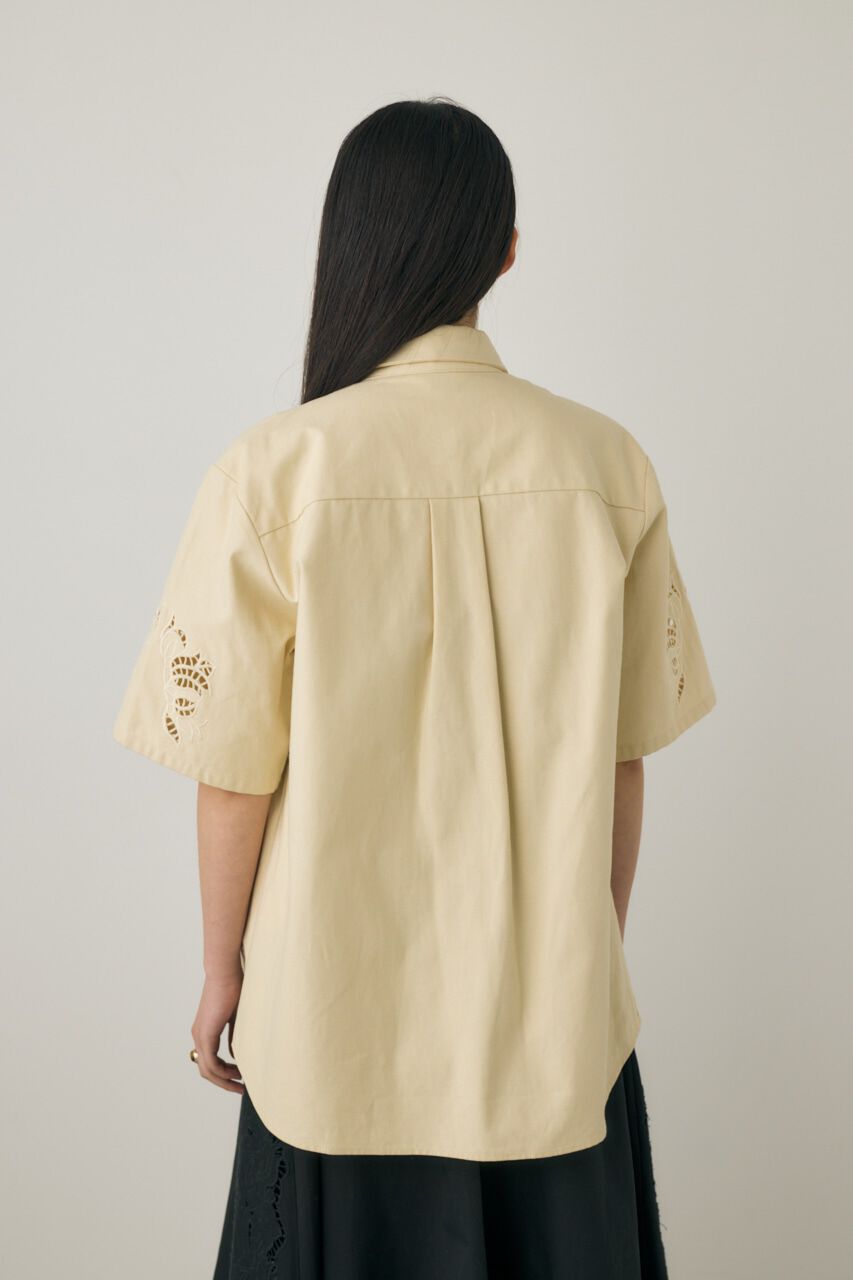 MOUSSY「カットワーク刺繍オーバーシャツ　オーガニックコットン使用」|シャツ・ブラウス|