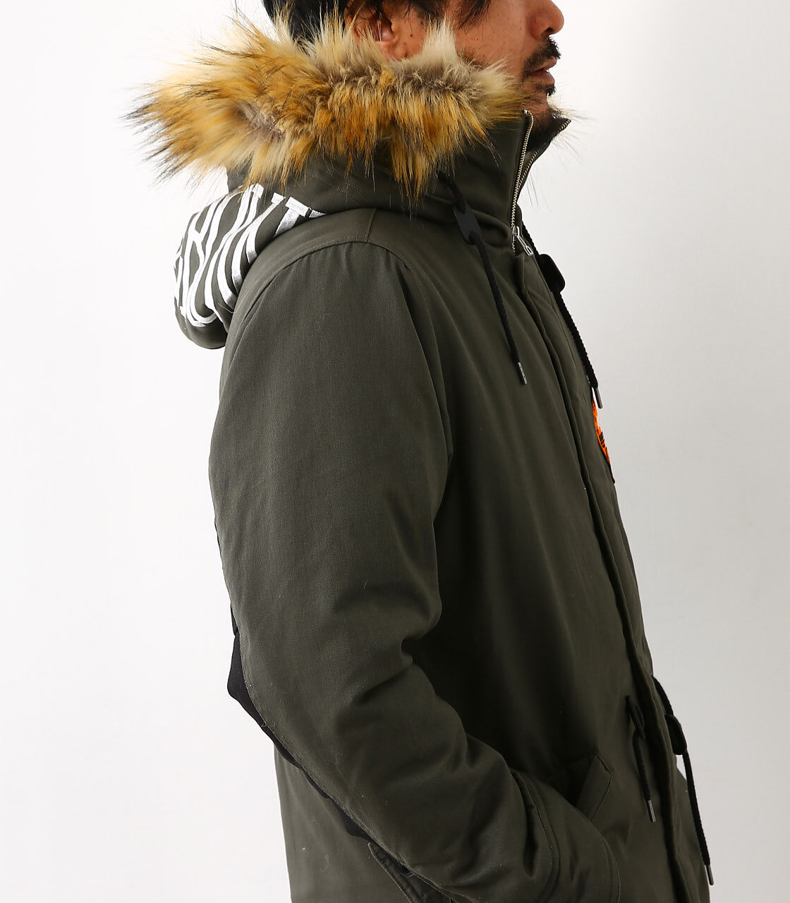 RODEO CROWNS「フード 刺繍 中綿 モッズコート」|その他|