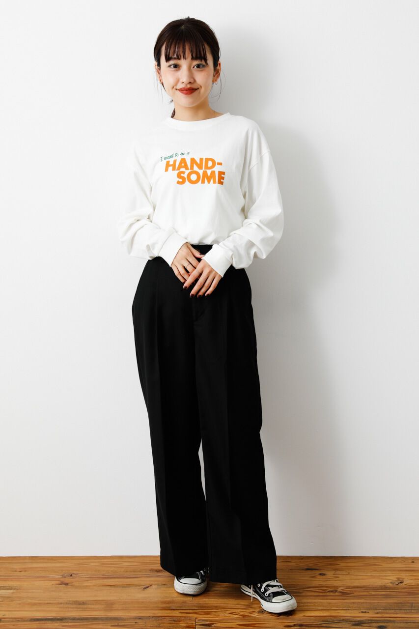 RODEO CROWNS「タックワイドスラックス」|その他|BLK