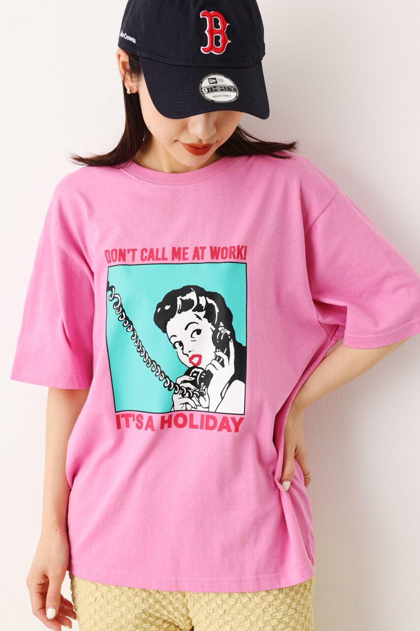 RODEO CROWNS「HOLIDAY LADY Tシャツ」|Tシャツ・カットソー|L/PNK1