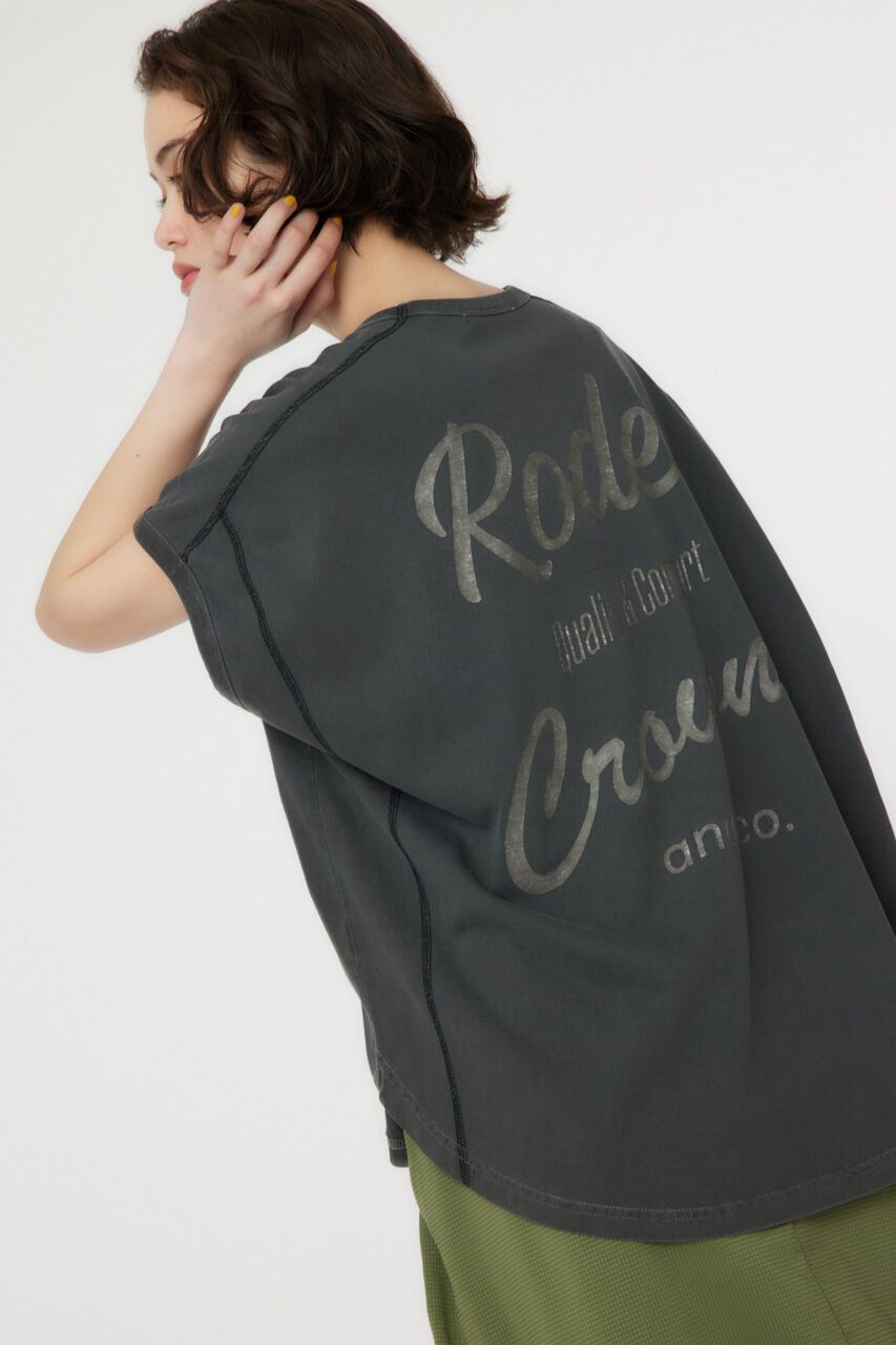 RODEO CROWNS「RCS加工カラートップス」|Tシャツ・カットソー|BLK