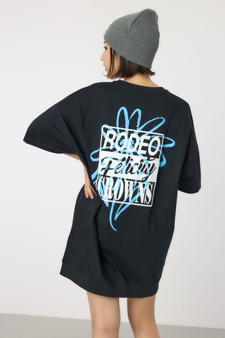 RODEO CROWNS「Flower Box Logoワンピース」|ワンピース|BLK