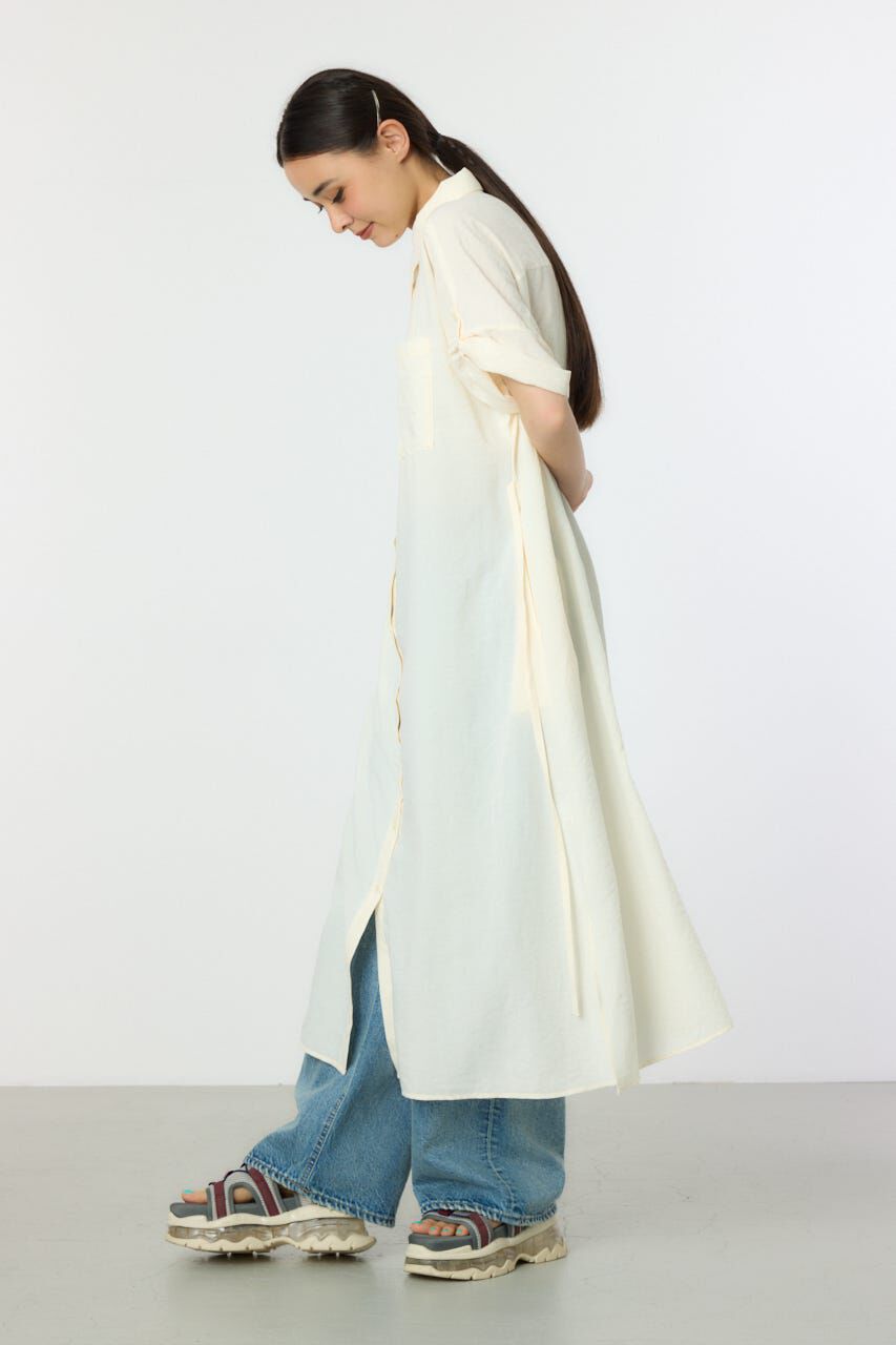 RODEO CROWNS「エアリータッチシャツワンピース」|ワンピース|