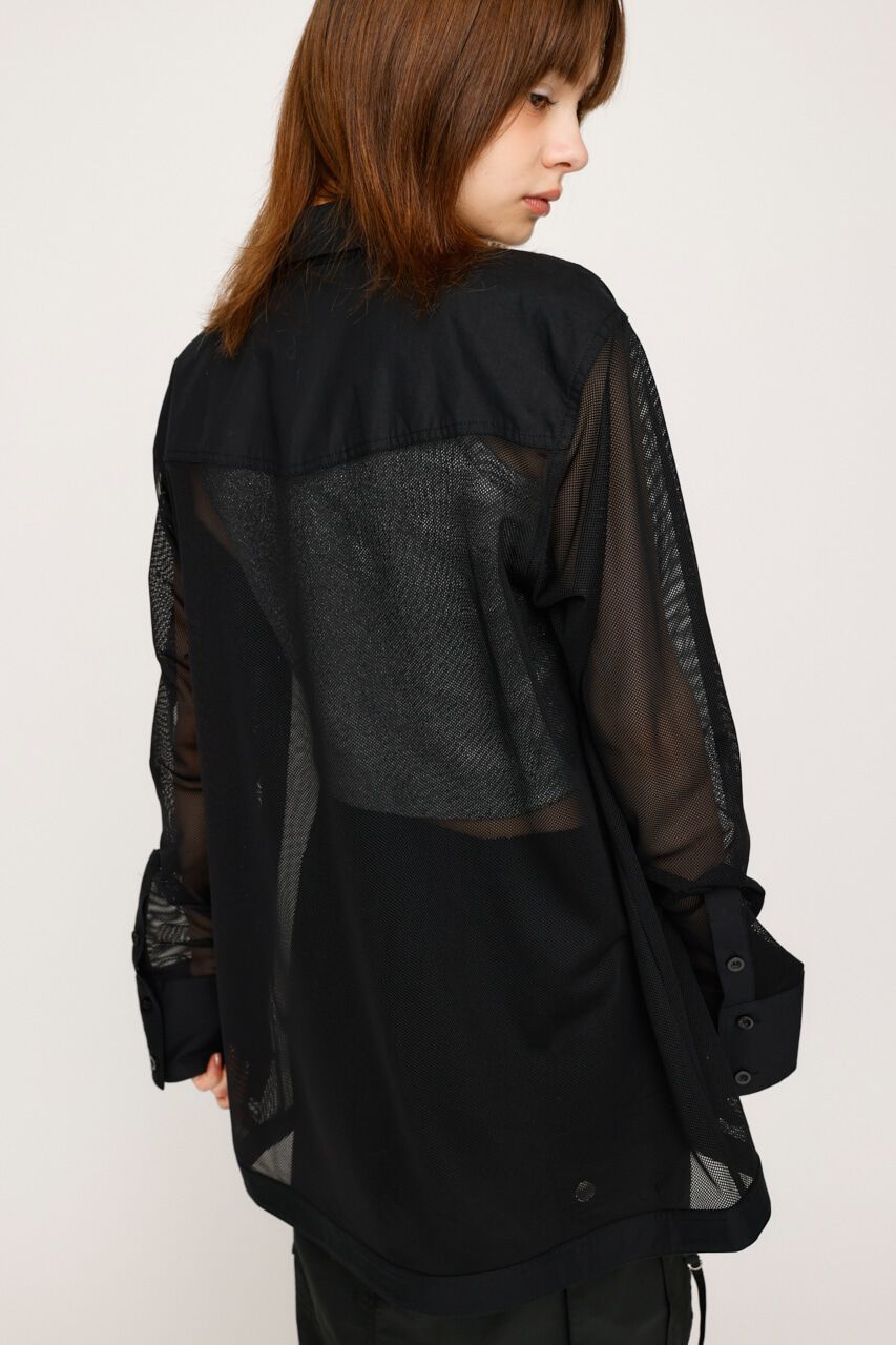 SLY「SHEER MESH シャツ」|シャツ・ブラウス|