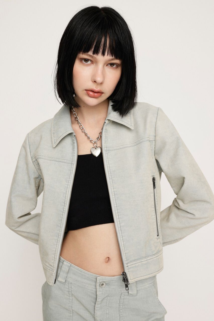 SLY「WASHED CORDUROY RIDERS ジャケット」|その他|L/GRY1